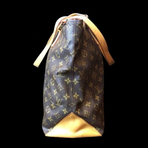 LOUIS VUITTON CABAS MEZZO Monogram Top Zip Laptop Work Travel Shoulder Bag - Picture 15 of 17